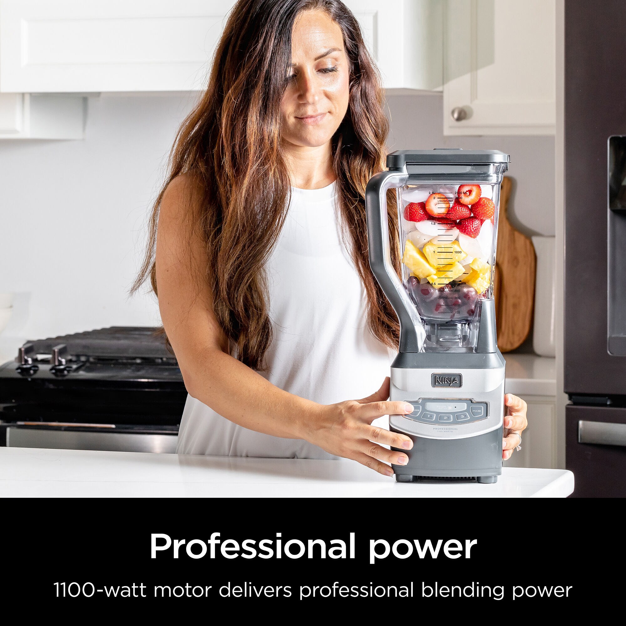 Ninja Professional 1100W ブレンダー Ninja 2-in-1 Detect Power Blender Pro & Single Serve, 1200 W