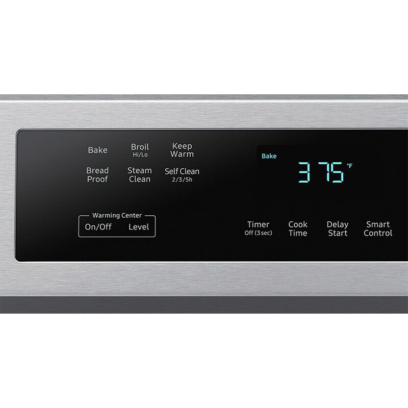 Samsung 30 in. 6.3 cu. ft. Smart Electric Range with Smoothtop Burners - Stainless Steel, Stainless Steel, hires