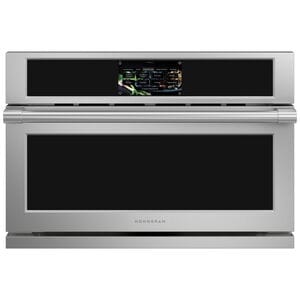 Monogram Statement Series 30 in. 1.7 cu. ft. Smart Speed/ Steam Electric Single Wall Oven with True European Convection & Sensor Cooking - Stainless Steel, , hires