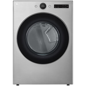 LG 27 in. 7.4 cu. ft. Smart Stackable Electric Dryer with AI Sensor Dry, Turbo Steam, Sanitize & Steam Cycle - Graphite Steel