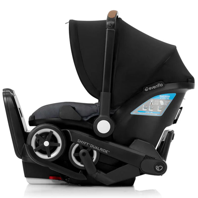 Evenflo Shyft DualRide Infant Car Seat Stroller Combo with Carryall Storage - Boone Gray, , hires