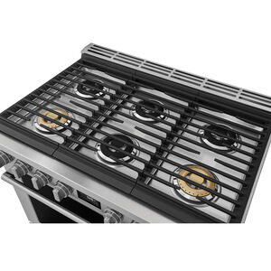 Electrolux 36 in. 4.4 cu. ft. True European Convection Dual Fuel Range with 6 Sealed Burners - Stainless Steel, , hires