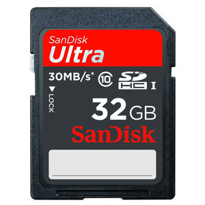 SanDisk Ultra 32GB Secure Digital High Capacity (SDHC) UHS-I Class 10 Memory Card, , hires