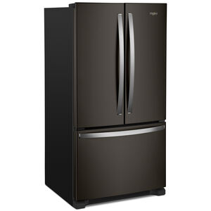 Whirlpool 36 in. 20 cu. ft. Counter Depth French Door Refrigerator with Internal Water Dispenser - Fingerprint resistant Black Stainless, Fingerprint Resistant Black Stainless, hires