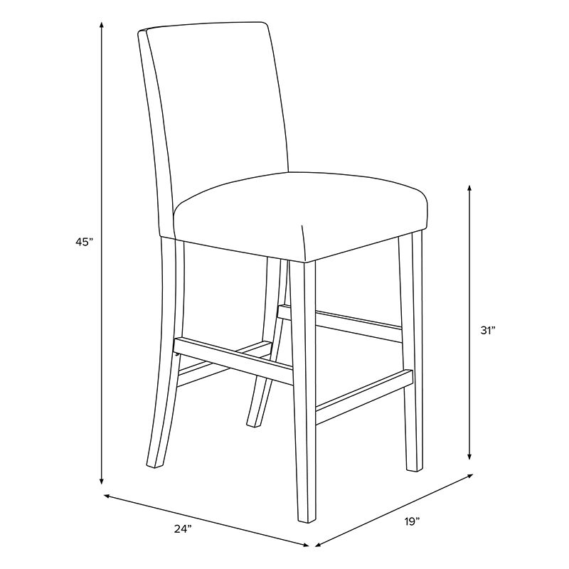 Skyline Furniture 31" Barstool in Linen Fabric - Sandstone, Sandstone, hires