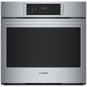 Bosch Benchmark Series 30" 4.6 Cu. Ft. Electric Wall Oven with Standard Convection & Self Clean - Stainless Steel, , hires