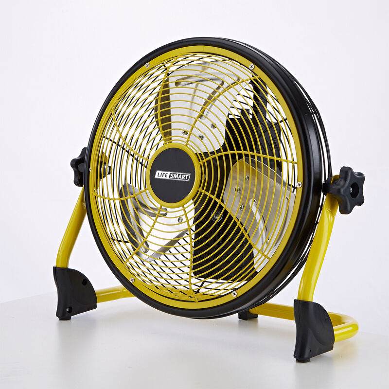 Lifesmart Cordless Floor Fan with Adjustable Tilt - Yellow, , hires