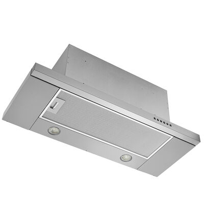 Broan EBS1 Series 36 in. Slide-Out Style Range Hood with 3 Speed Settings, 400 CFM, Convertible Venting & 1 LED Light - Stainless Steel | EBS1364SS
