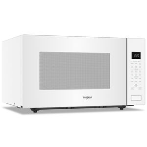 Whirlpool 25 in. 2.2 cu. ft. Countertop Microwave with 10 Power Levels & Sensor Cooking Controls - White, White, hires
