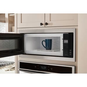 Whirlpool 30 in. 1.1 cu. ft. 1000W Low Profile Built-In Microwave - Stainless Steel, , hires