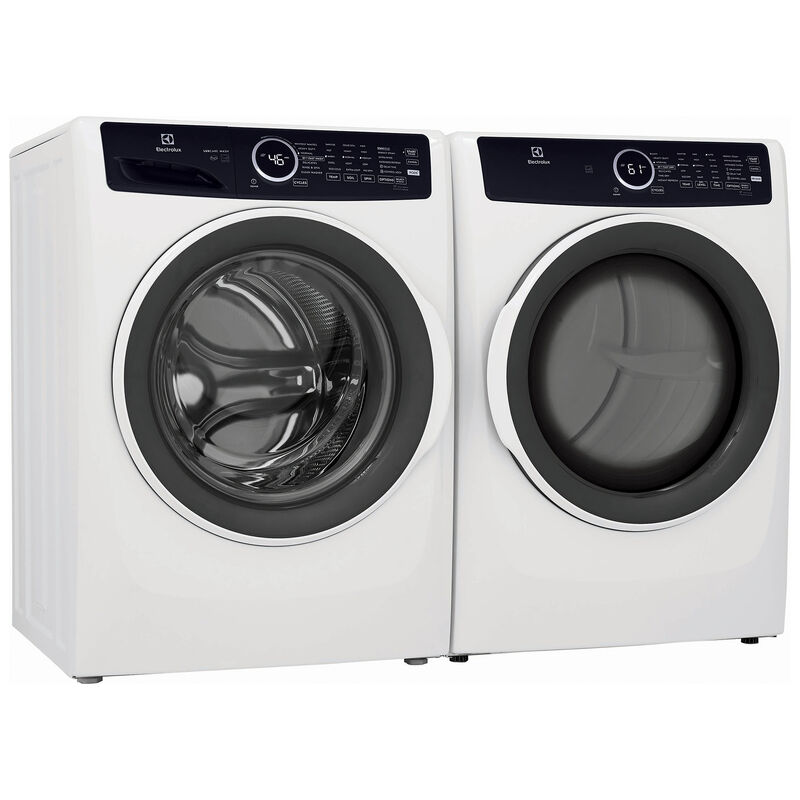 Electrolux 400 Series 27 in. 8.0 cu. ft. Stackable Electric Dryer with 7 Dry Programs, 6 Dry Options, Sanitize Cycle & Wrinkle Care - White, White, hires