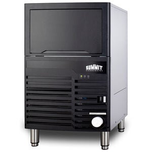 Summit 21 in. Built-In Undercounter Commercial-Use Ice Maker with 27 lb. Ice Storage, Auto-Defrost & Digital Control - Black, , hires