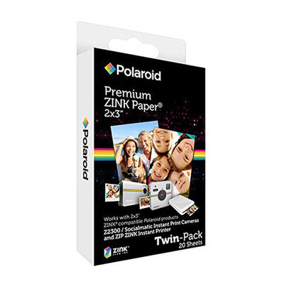 Polaroid Zink 2x3" Premium Photo Paper - 20 Count | POLZ2X320