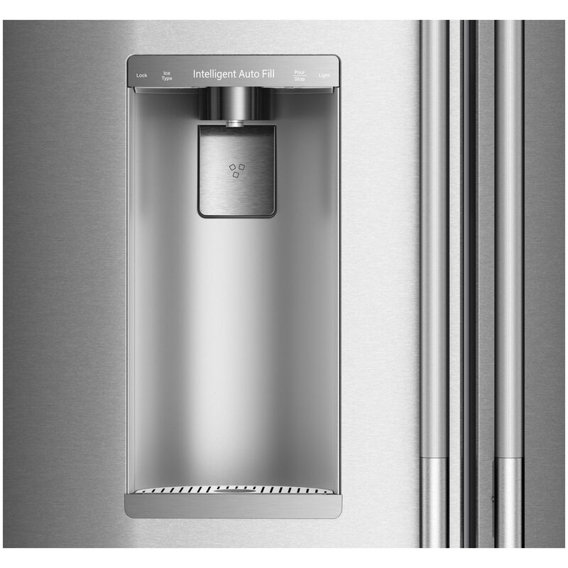 KitchenAid 36 in. 23.1 cu. ft. Smart Counter Depth French Door Refrigerator with Ice & Water Dispenser - Fingerprint Resistant Stainless Steel, , hires