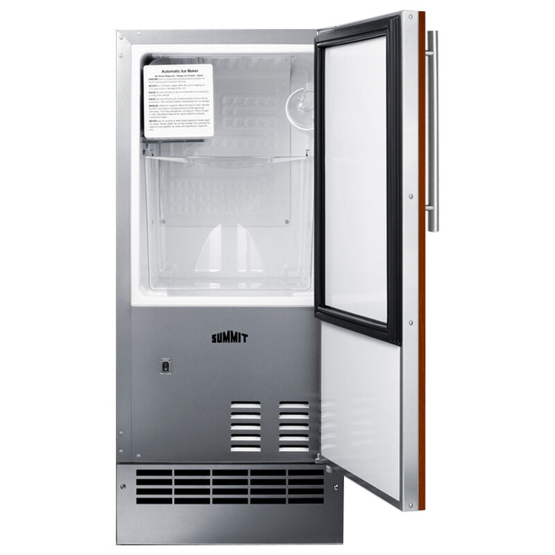 Summit 15 in. Built-In Undercounter Ice Maker with 22 lb. Ice Storage - Custom Panel Ready, , hires