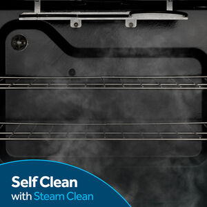 GE 500 Series 30 in. 5.3 cu. ft. Slide-In Electric Range with Radiant Burners - Black, , hires