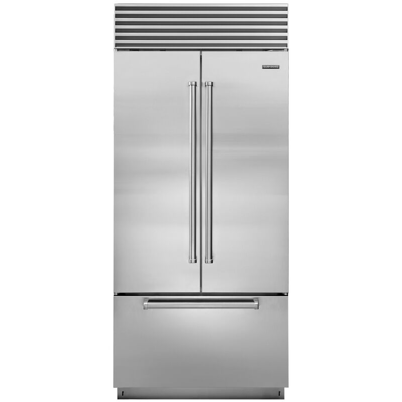 Sub-Zero Classic 36 in. 21 cu. ft. Built-In Smart Counter Depth French Door  Refrigerator with Internal Water Dispenser - Stainless Steel