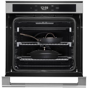 JennAir Rise 24 in. 2.6 cu. ft. Smart Electric Single Wall Oven with True European Convection - Stainless Steel, , hires