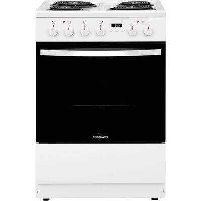 Frigidaire 24 in. 1.9 cu. ft. Electric Range with Coil Burners - White | FFEH2422UW