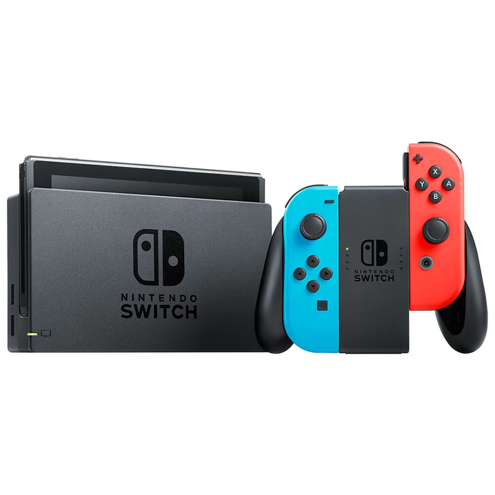 Nintendo Switch with Neon Blue and Neon Red Joy Con | P.C. Richard