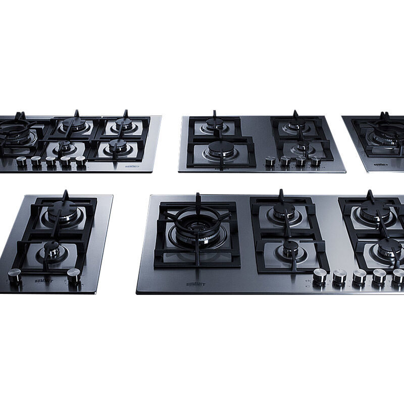 Summit 24 in. 4-Burner Natural Gas Cooktop - Stainless Steel, , hires