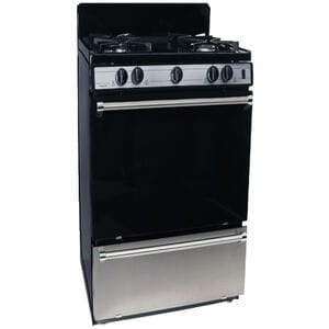 Premier 20 in. 2.4 cu. ft. Gas Range with 4 Sealed Burners - Stainless Steel, , hires
