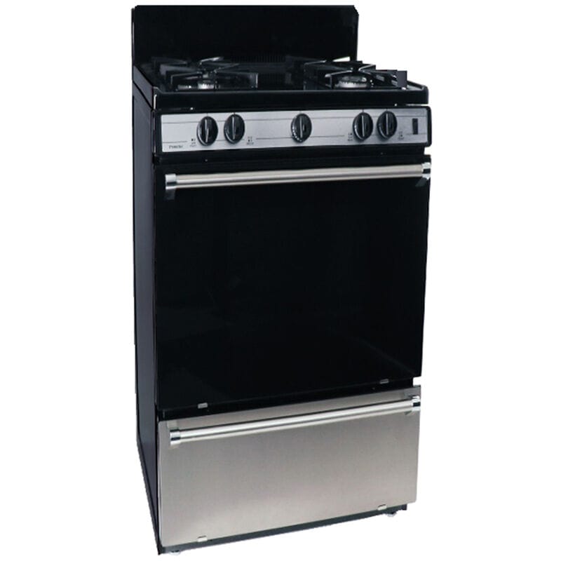 Premier 20 in. 2.4 cu. ft. Gas Range with 4 Sealed Burners - Stainless Steel, , hires