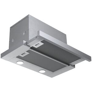 Bosch 500 Series 24 in. Convertible Slide-Out Style Range Hood with 400 CFM, 4 Fan Speeds & 2 LED Lights - Stainless Steel, , hires