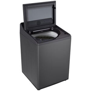 LG 27 in. 4.8 cu. ft. Smart Top Load Washer with 4-Way Agitator, EasyUnload & AI Sensing - Platinum Black, Platinum Black, hires