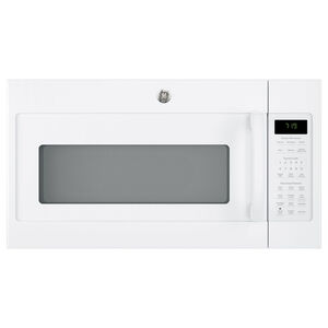 GE 30" 1.9 Cu. Ft. Over-the-Range Microwave with 10 Power Levels, 400 CFM & Sensor Cooking Controls - White, White, hires