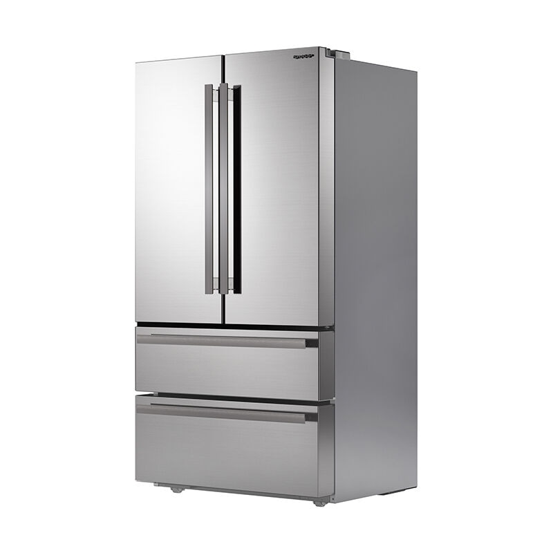 Sharp 36 in. 22.5 cu. ft. Counter Depth 4-Door French Door Refrigerator - Stainless Steel, , hires