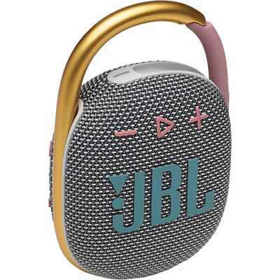 JBL CLIP 4 Portable Bluetooth Speaker - Gray | JBLCLIP4GRY