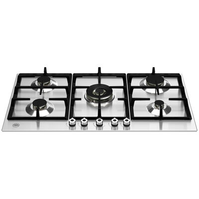 Bertazzoni Professional Series 36 in. Gas Cooktop with 5 Sealed Burners - Stainless Steel | PROF365CTXV
