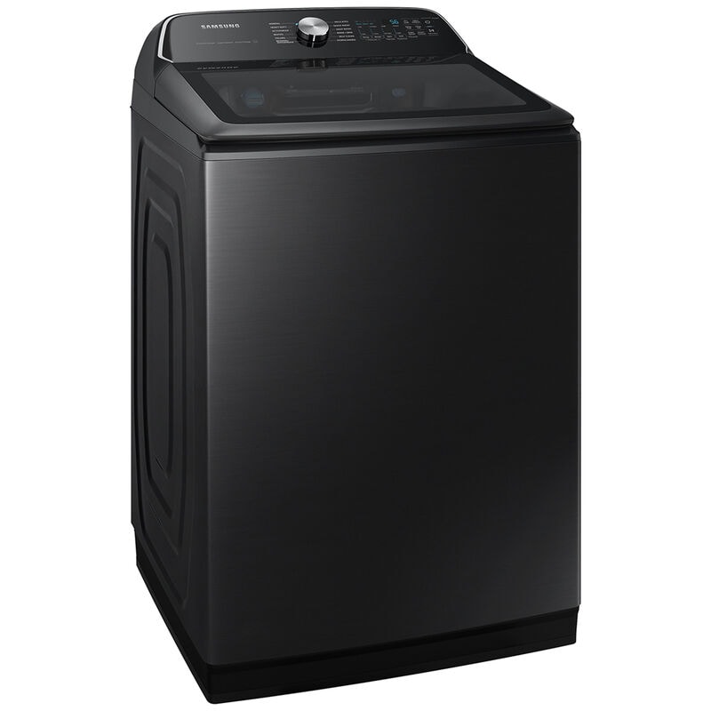 Samsung 27 in. 5.5 cu. ft. Smart Top Load Washer with Super Speed Wash - Brushed Black, Brushed Black, hires