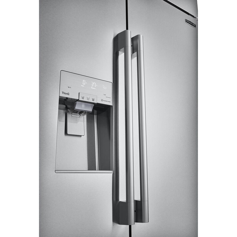 Signature Kitchen Suite 42 in. 25.6 cu. ft. Built-In Smart Counter Depth Side by Side Refrigerator with Ice & Water Dispenser - Stainless Steel, , hires