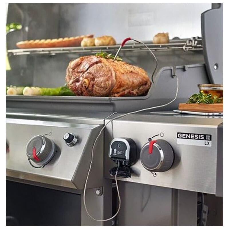 Weber Grills IGrill 3 Wireless Bluetooth Smart Connection Grill Thermometer  With 2 Pro-Meat Probes For Genesis II Gas Grills - 7204