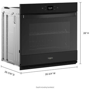Whirlpool 27 in. 4.3 cu. ft. Smart Electric Single Wall Oven with Standard Convection - Black, Black, hires