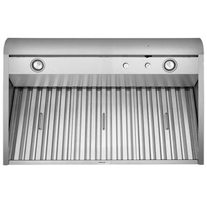 Broan E60 Series 48 in. Canopy Pro Style Range Hood with 1290 CFM, Convertible Venting & 2 Halogen Lights - Stainless Steel, , hires