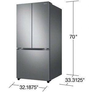 Samsung 33 in. 24.5 cu. ft. Smart French Door Refrigerator with Internal Water Dispenser - Fingerprint Resistant Stainless Steel, , hires