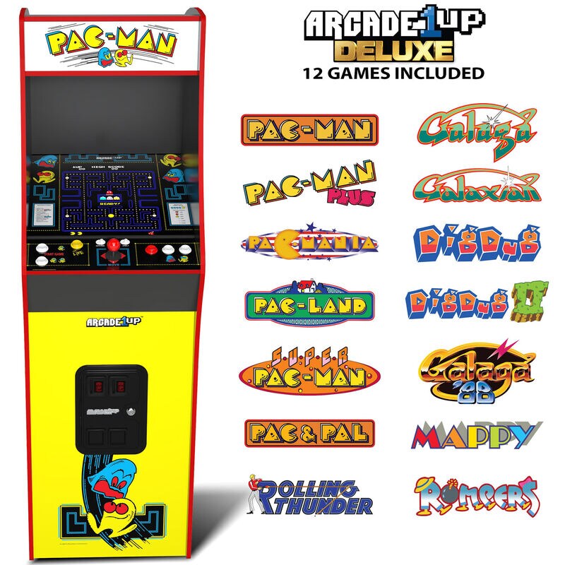 Arcade1up Pac-Man Deluxe Arcade Game, , hires