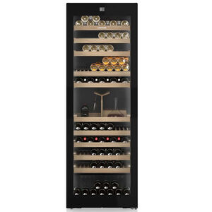 Liebherr 27 in. Smart Wine Cabinet with Wood Racks, Multi-Temperature Zones & 149-Bottle Capacity - Black Stainless Steel, , hires