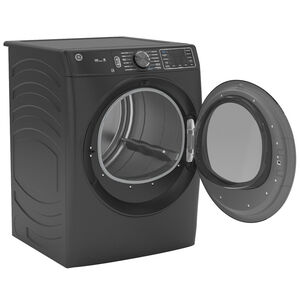 GE 28 in. 7.8 cu. ft. Smart Stackable Electric Dryer with Sensor Dry, Sanitize & Steam Cycle - Carbon Graphite, Carbon Graphite, hires