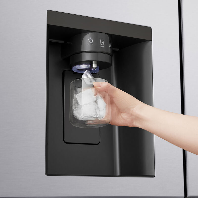 LG 36 in. 28.6 cu. ft. Smart 4-Door French Door Refrigerator with Ice & Water Dispenser - PrintProof Noble Steel, , hires