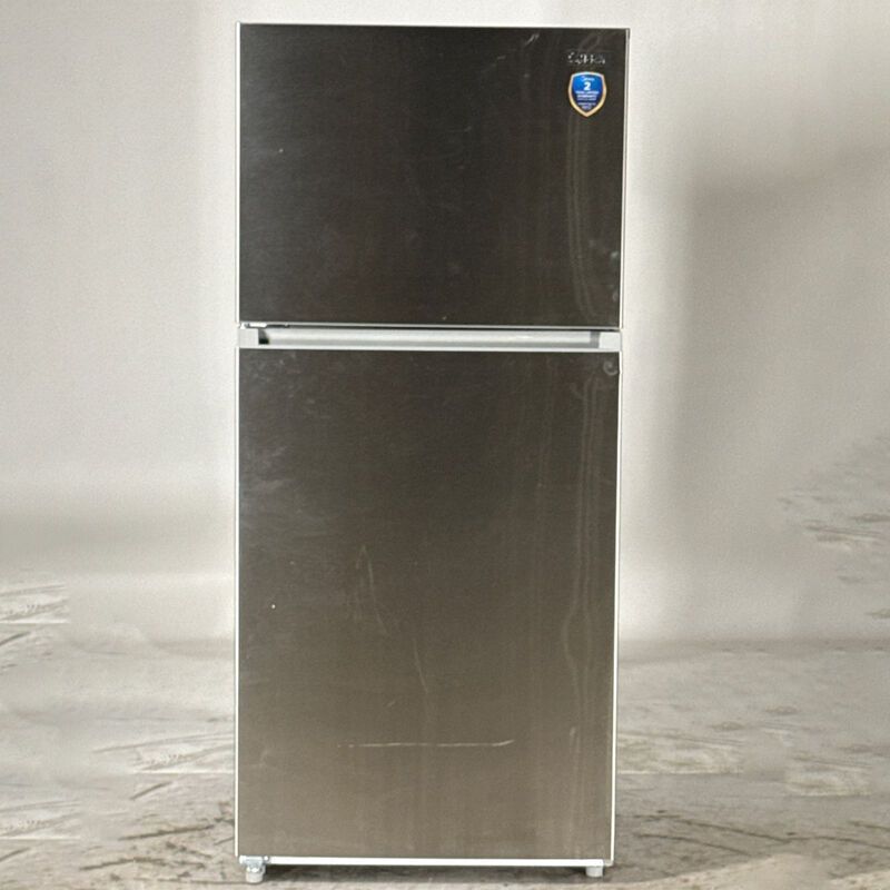 Midea 30 in. 18.1 cu. ft. Garage-Ready Top Freezer Refrigerator - Stainless Steel (Open Box Fair Condition), , hires