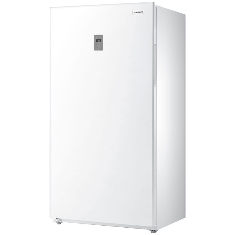 Frigidaire 33 in. 17.6 cu. ft. Garage-Ready Frost Free Double-Drawer Upright Freezer with Adjustable Shelves - White, White, hires