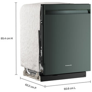 KitchenAid 24 in. Top Control Dishwasher with 44 dBA Sound Level, 3rd-Rack, Advanced ProDry System & Pocket Handle - Juniper, , hires