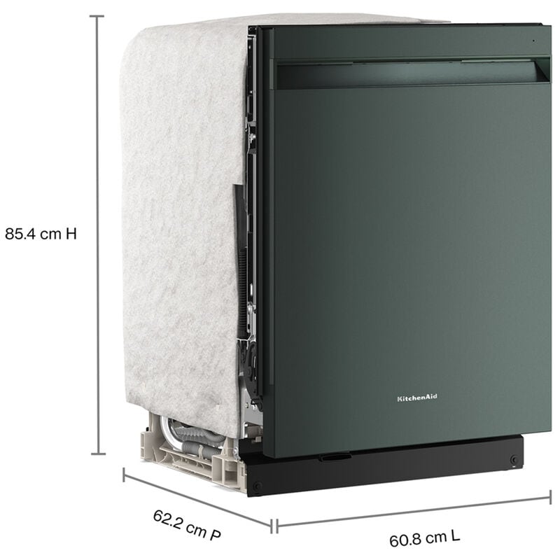 KitchenAid 24 in. Top Control Dishwasher with 44 dBA Sound Level, 3rd-Rack, Advanced ProDry System & Pocket Handle - Juniper, , hires