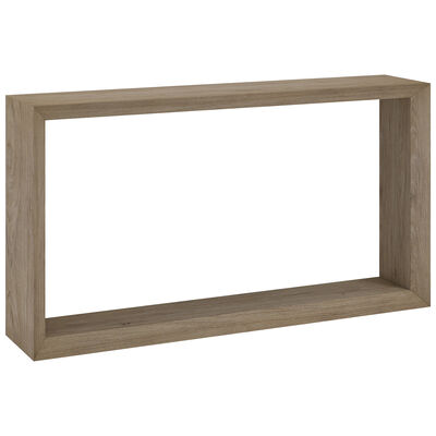 Hudson & Canal Osmond 55" Wide Rectangular Console Table - Antiqued Gray Oak | AT1945