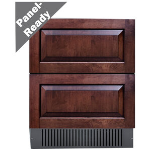 Summit 27 in. 4.8 cu. ft. Outdoor Double Refrigerator Drawers - Stainless Steel/Panel Ready, , hires