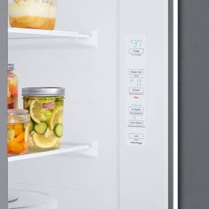Samsung 36 in. 28 cu. ft. Smart Side by Side Refrigerator with Ice Maker - Stainless Steel, Stainless Steel, hires